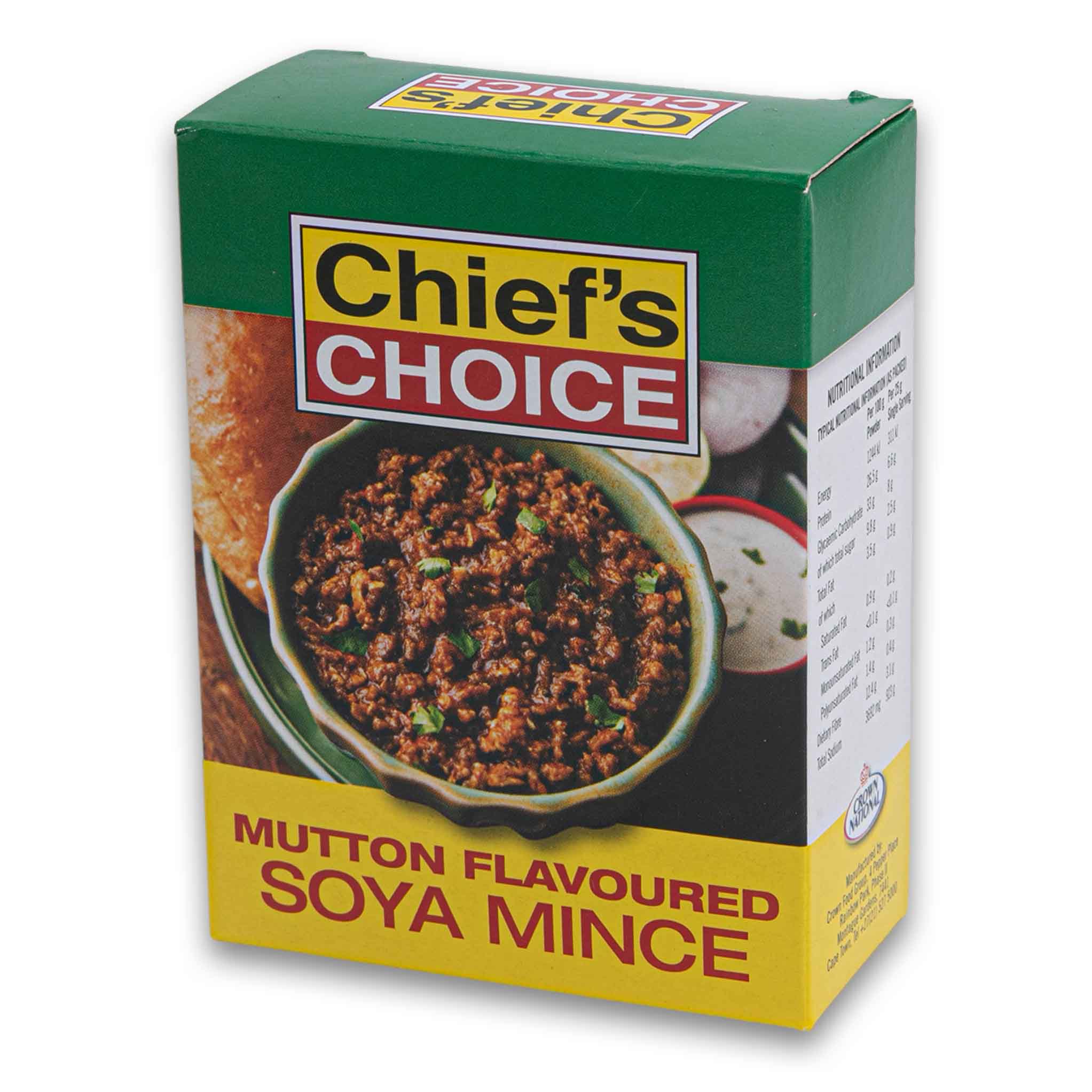 Chief Choice Soya Mince 100g - Healthy Meat Alternative – Cosmetic ...