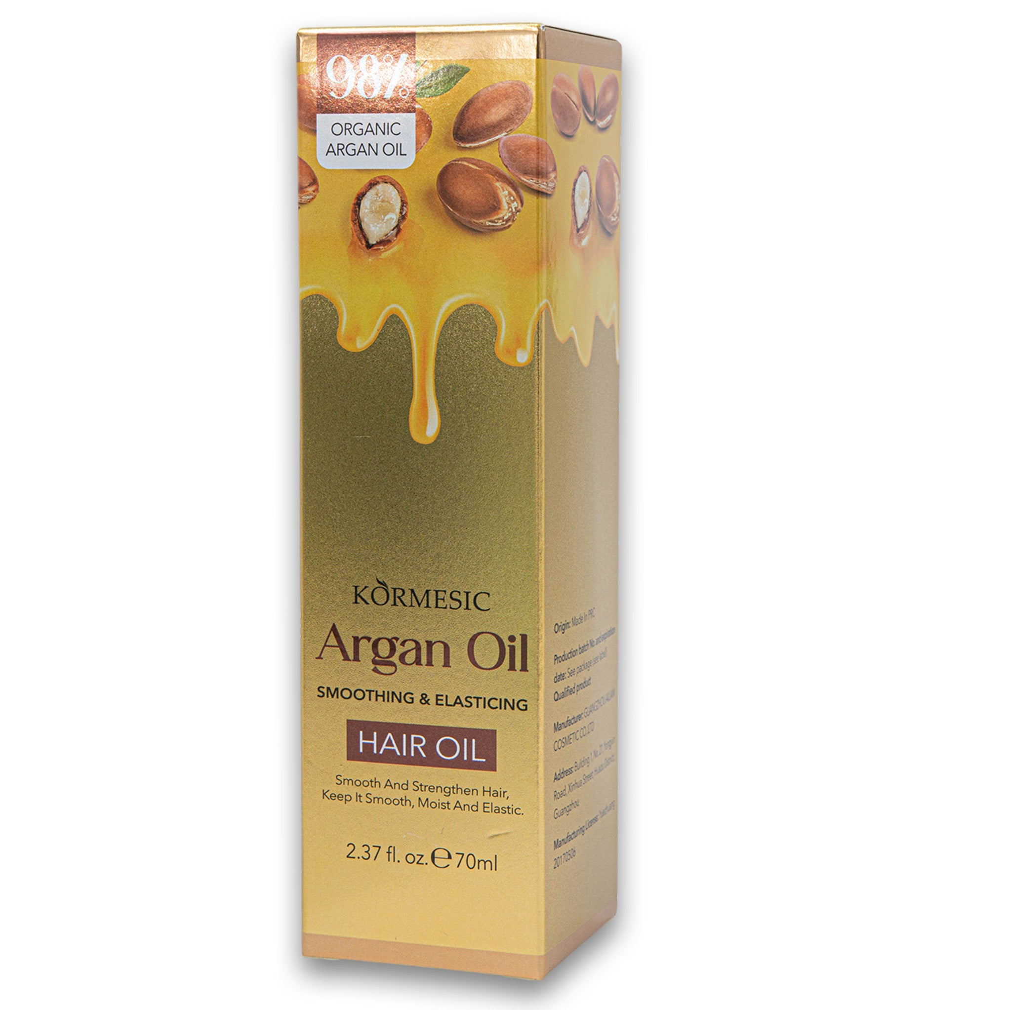Argan Hair Oil Smoothing & Elasticing 70ml - Kormesic – Cosmetic