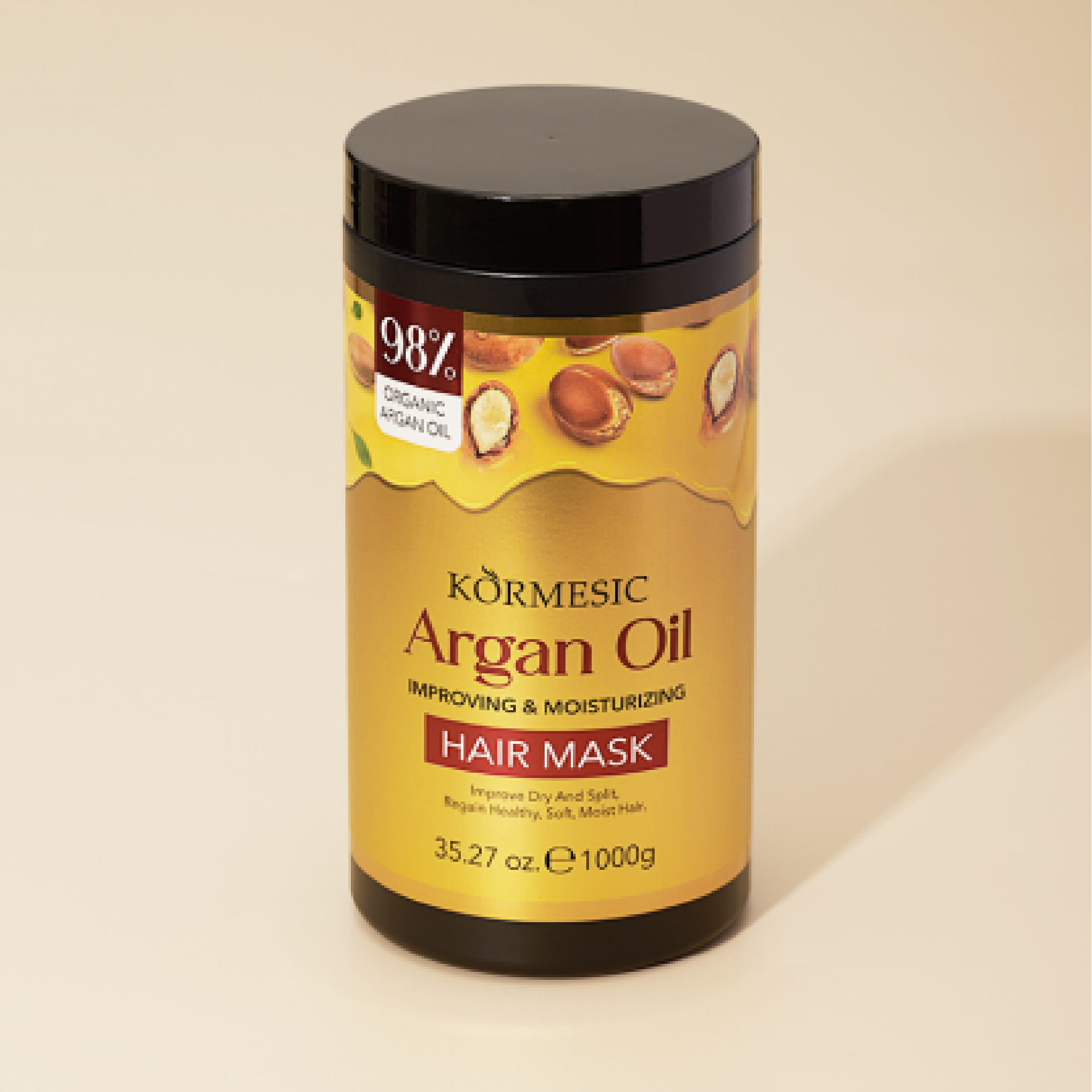 Argan Oil Hair Mask Improving & Moisturizing 1kg - Kormesic