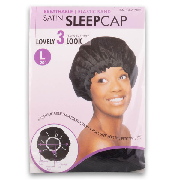 Satin Sleep Cap Breathable Elastic Band Cosmetic Connection