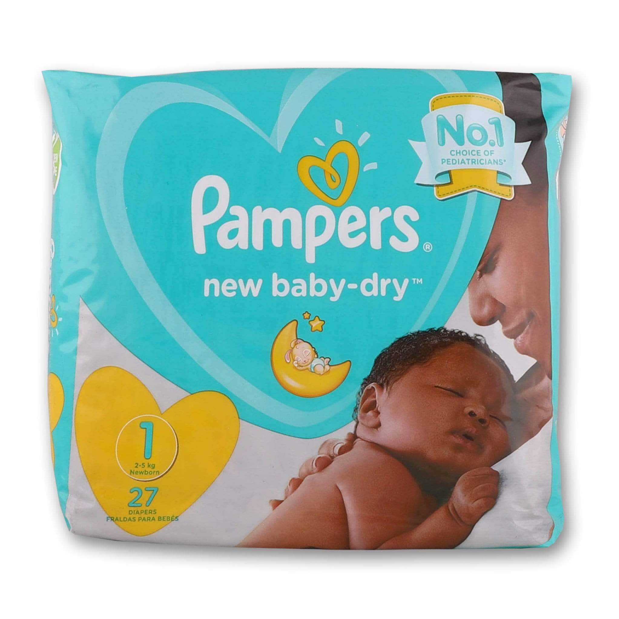 Baby-dry New Baby Diapers Size 1 Economy Pack - 27 Diapers – Cosmetic  Connection