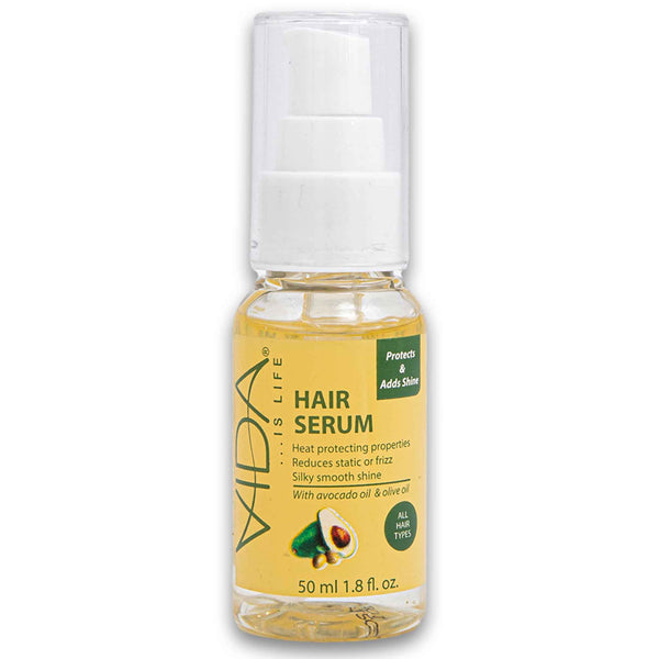 Vida, Hair Serum Protects & Shine with Avocado & Olive Oil 50ml - Cosmetic Connection
