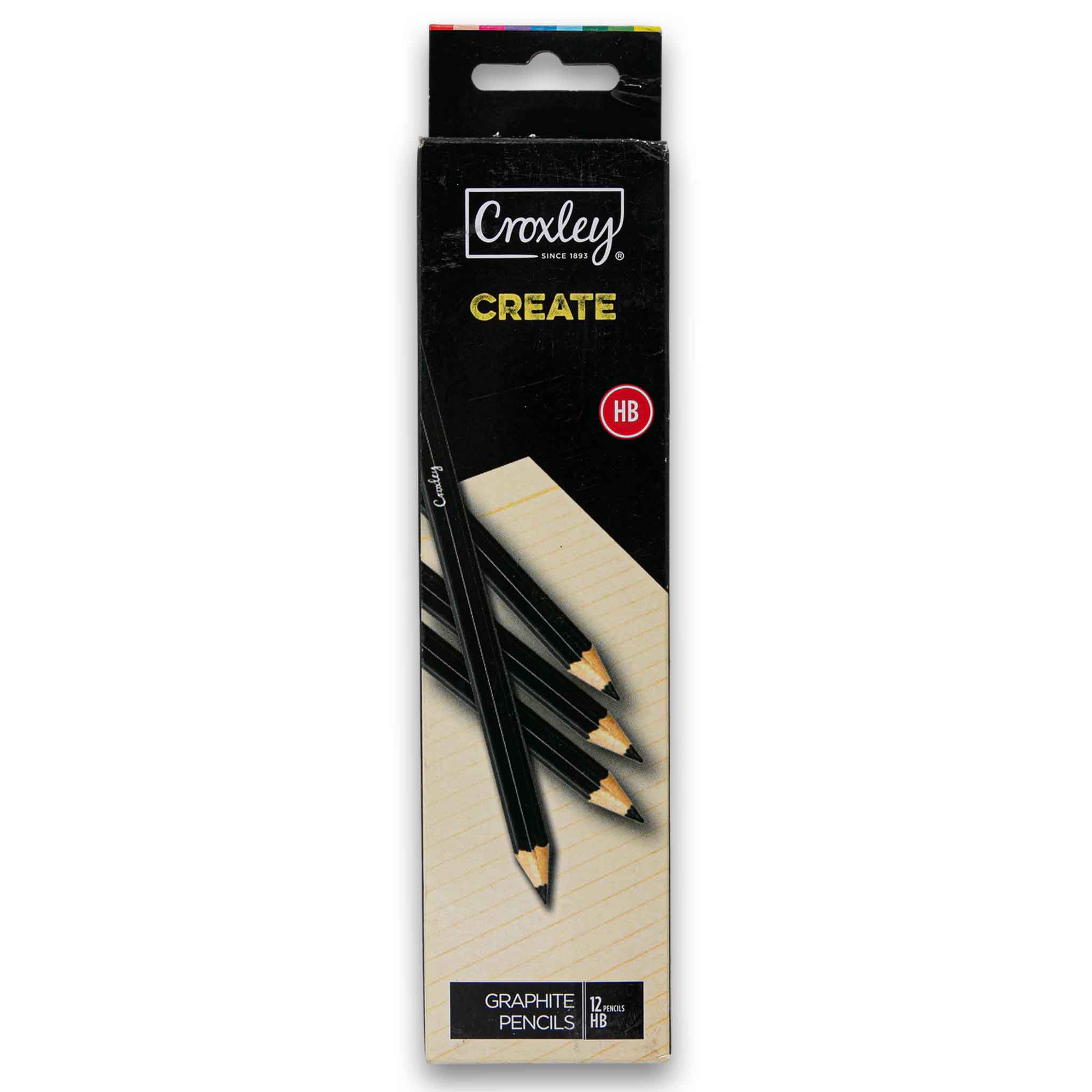 Create Graphite Pencils HB 12 Pack - Croxley – Cosmetic Connection