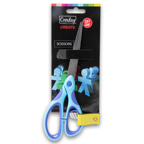 Croxley, Scissors with Soft Grip 21cm - Assorted Colour - Cosmetic Connection