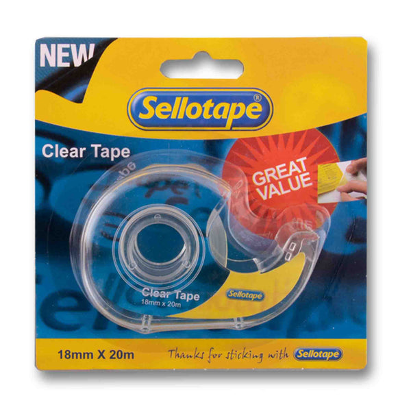 Sellotape, Clear Tape 18mm x 20m - Cosmetic Connection
