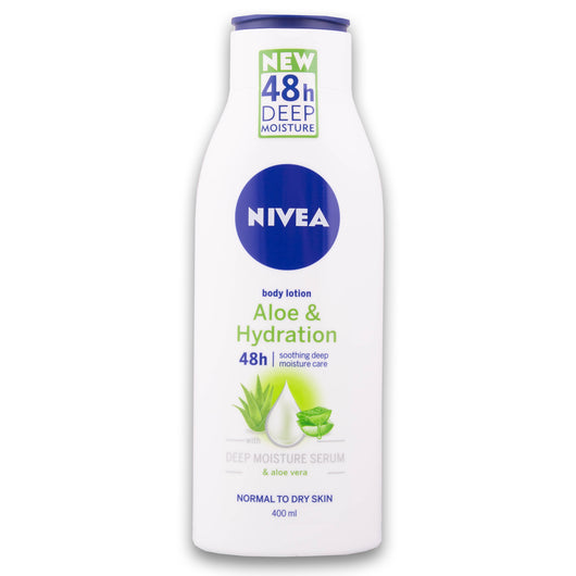 Nivea, Aloe & Hydration Body Lotion 48h Soothing Deep Moisture Care Normal to Dry Skin 400ml - Cosmetic Connection