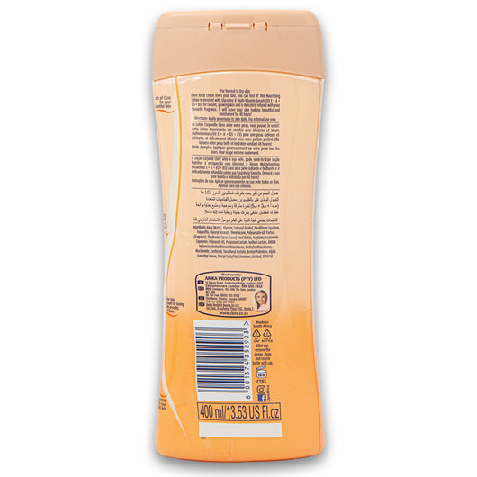 Clere, Nourishing Body Lotion Glycerine & Multi-Vitamin Serum 400ml - Cosmetic Connection