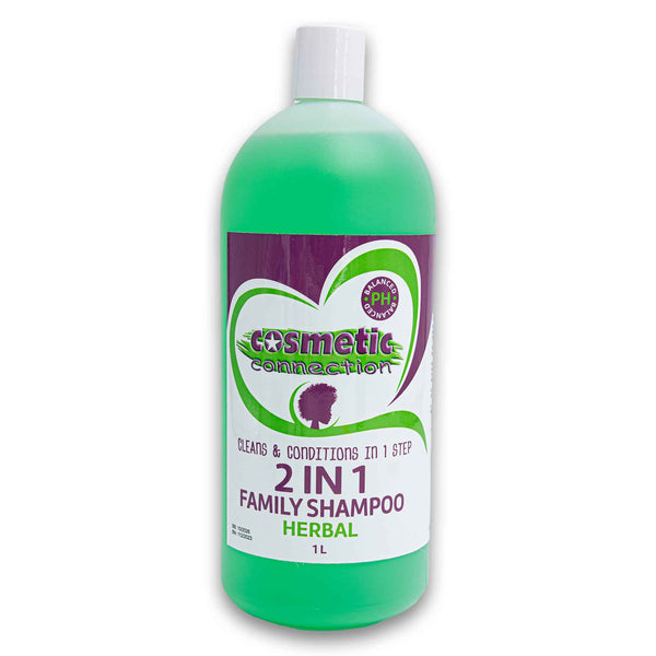 Cosmetic Connection, Family Shampoo Herbal 2 in 1 1L - Cosmetic Connection