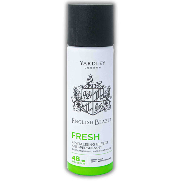 Yardley - London, English Blazer Anti-perspirant Fresh Revitalizing Deodorant 125ml - Cosmetic Connection