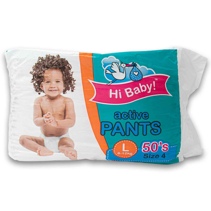 Hi Baby!, Baby Active Pull Up Pants 50 Unisex Diapers - Cosmetic Connection