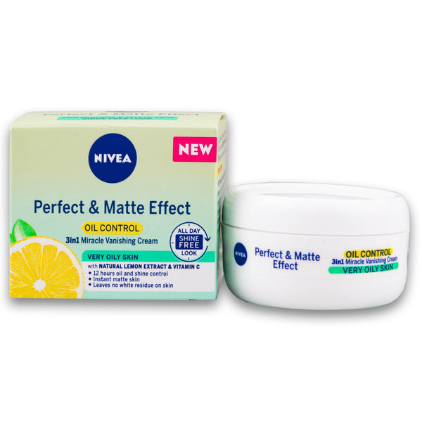 Perfect & Matte Effect Oil Control 3 in 1 Miracle Vanishing Cream 50ml - Very Oily Skin
