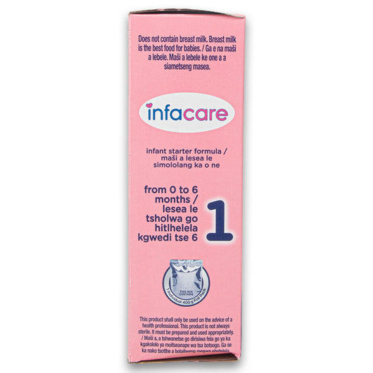 Infacare, Infant Starter Formula Stage 1 from 0 to 6 Months 400g - Cosmetic Connection