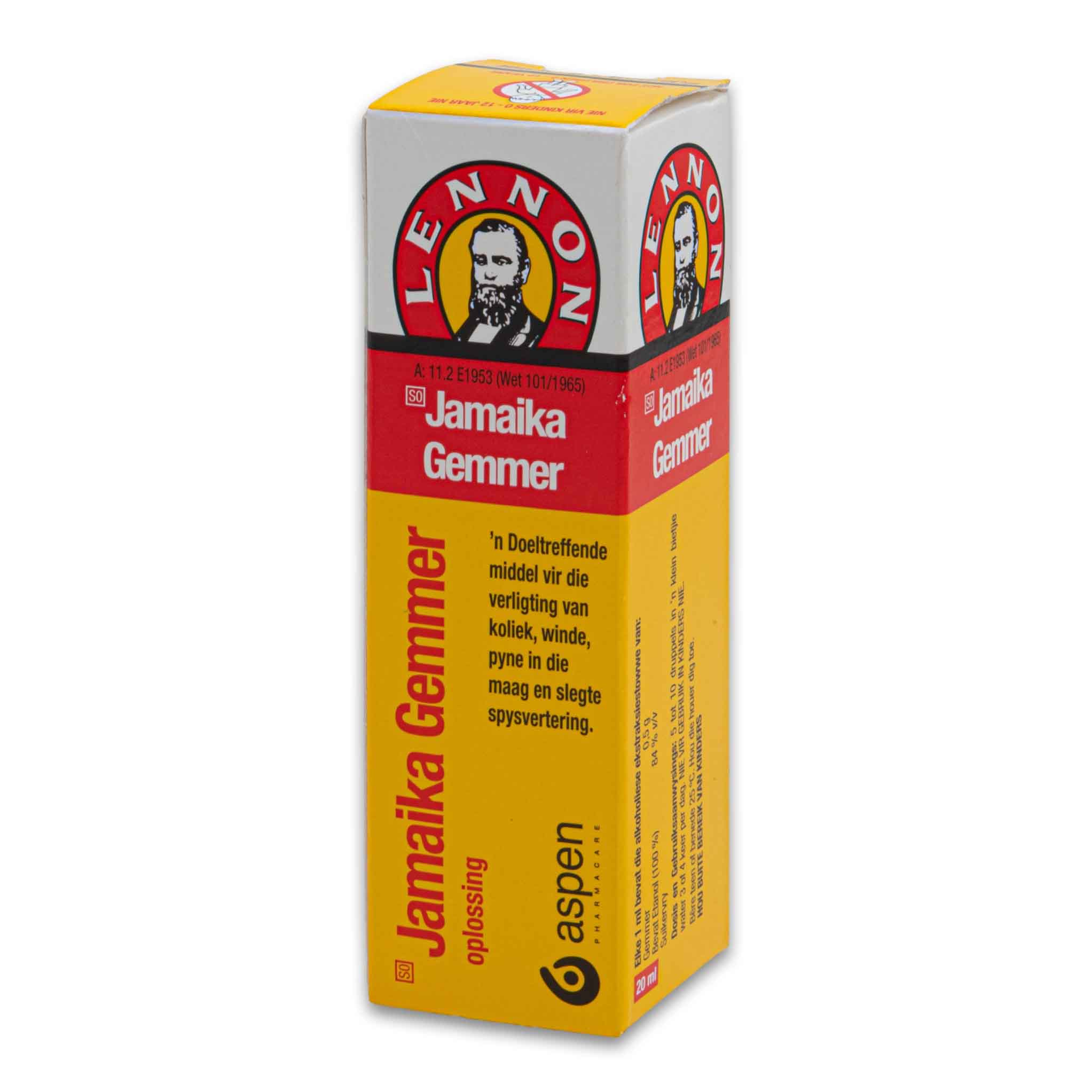 Jamaika Gemmer 20ml Relief For Colic And Indigestion Lennon jamaika-gemmer-20ml-relief-for-colic-and-indigestion-lennon