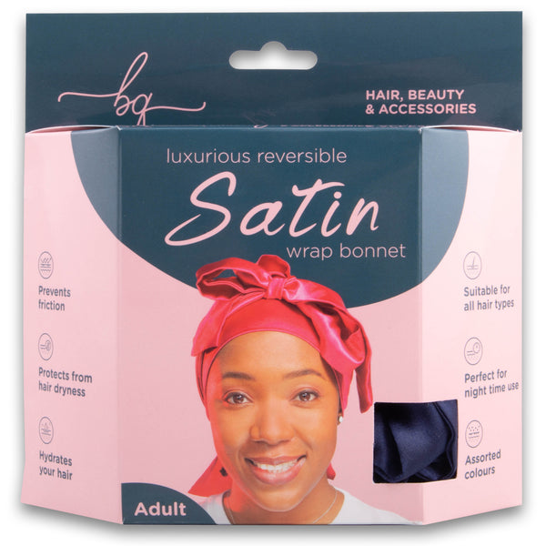 Luxurious Reversible Satin Wrap Bonnet