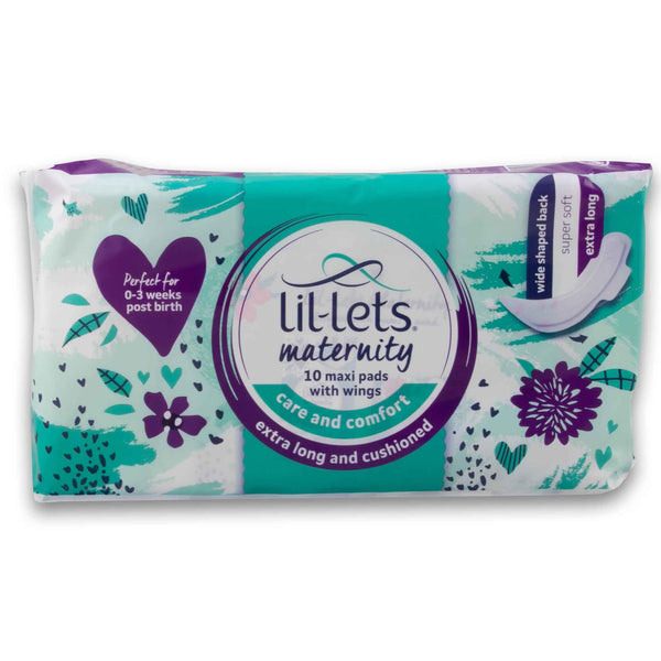 Lil-lets, Maternity Maxi Pads with Wings 10 Pack - Cosmetic Connection