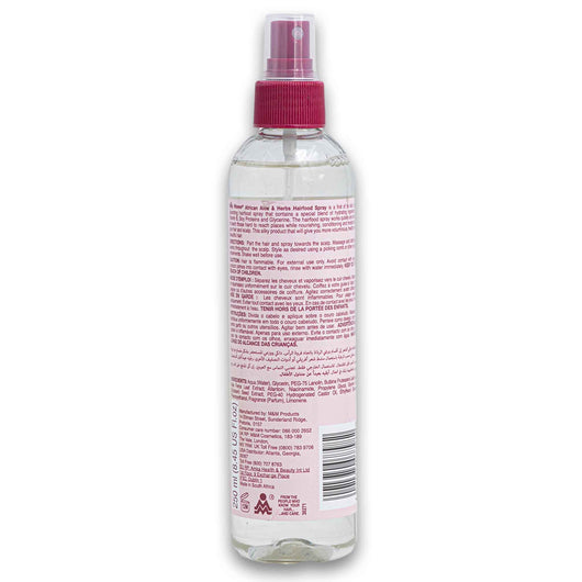 Easy Waves, African Aloe & Herbs Glycerine Hairfood Spray Hydrates and Nourishes Scalp 250ml - Cosmetic Connection
