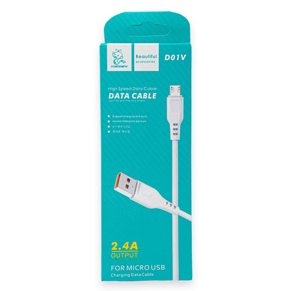 Denmen, High Speed Data Cable USB to Micro USB - Cosmetic Connection