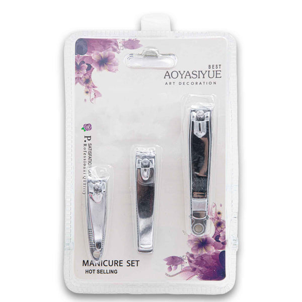 Nastique, Nail Clipper Manicure Set 3 Pack - Cosmetic Connection