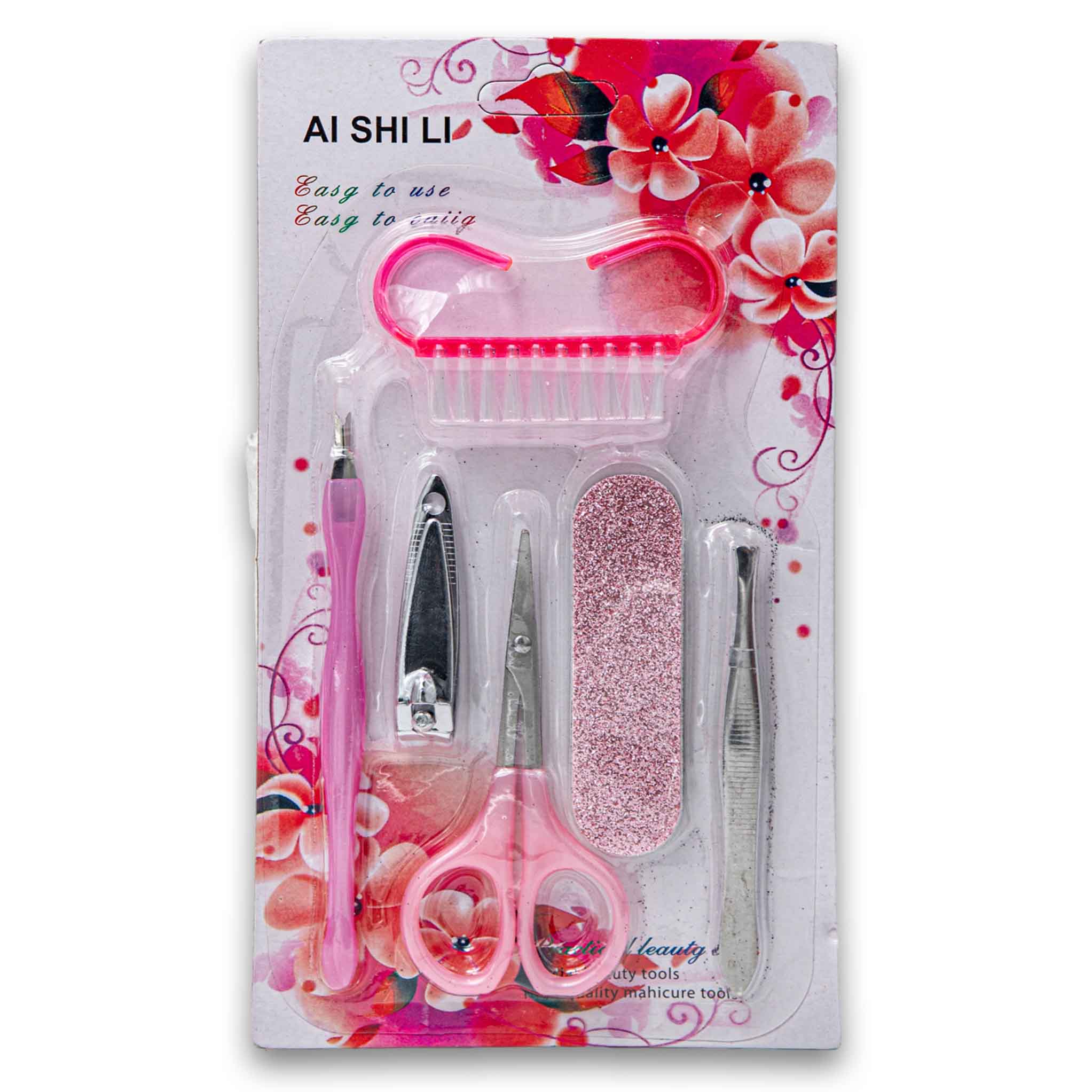 Ai Shi Li, Nail Manicure Set 5 Piece - Assorted Colour - Cosmetic Connection