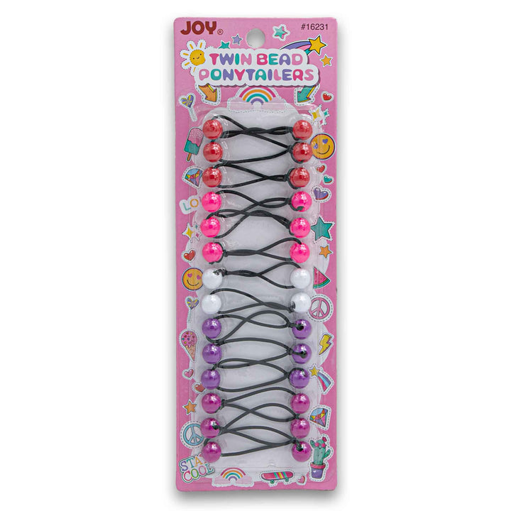 Tinkle, Twin Bead Ponytailers Hair Accessories 14 Pack - Cosmetic Connection