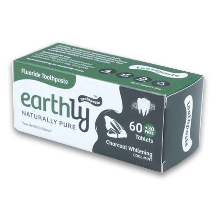 Earthly, Toothpaste Tablets 90 Pack - No Water Needed - Cosmetic Connection