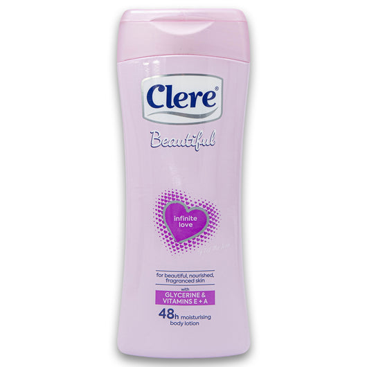 Clere, Beautiful Body Lotion Glycerine & Vitamins E + A 400ml - Cosmetic Connection