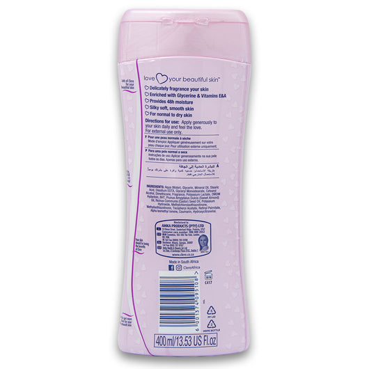 Clere, Beautiful Body Lotion Glycerine & Vitamins E + A 400ml - Cosmetic Connection