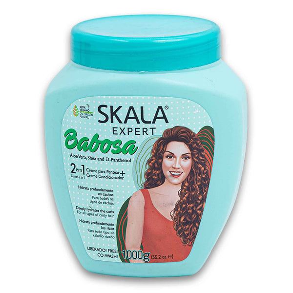 SKALA Expert, Babosa 2-in-1 Hair Treatment Cream 1kg | Aloe Vera Shea & D-Panthenol – Deep Hydration for Curly Hair - Cosmetic Connection