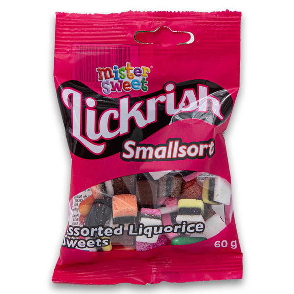 Mister Sweet, Lickrish Smallsorts 60g - Cosmetic Connection