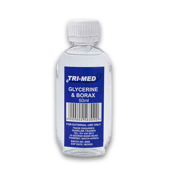 Tri Med, Glycerine & Borax 50ml - Cosmetic Connection