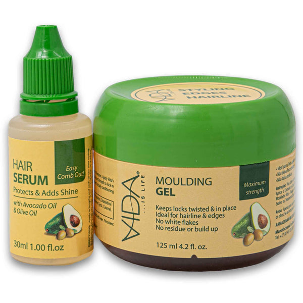 Vida, Hair Serum 30ml + Moulding Gel 125ml - Cosmetic Connection