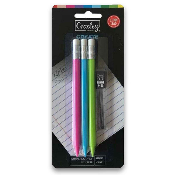 Croxley, Mechanical Pencil 3 Pack - Cosmetic Connection