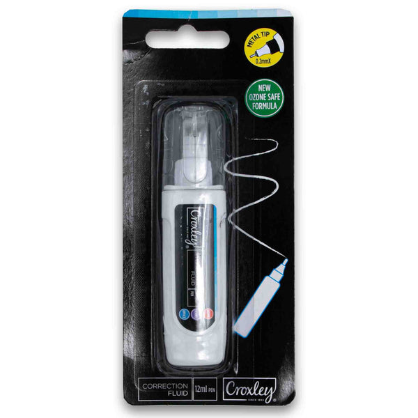 Croxley, Correction Fluid Pen 12ml - Cosmetic Connection