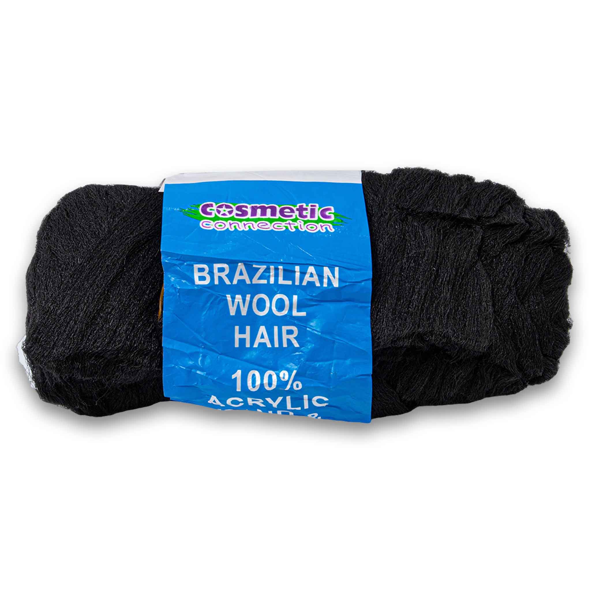 Brazilian Wool Hair 100% Acrylic Black 80g