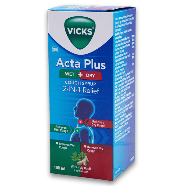 Vicks, Acta Plus 100ml - 2 in 1 Relief - Cosmetic Connection