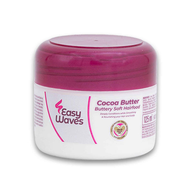 Easy Waves, Cocoa Butter Buttery Soft Hairfood Deeply Conditions Hair and Scalp 125ml - Cosmetic Connection