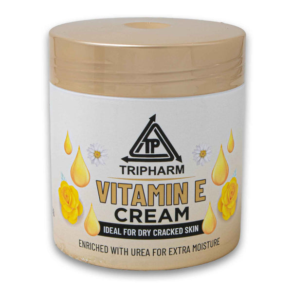 Tripharm, Vitamin E Cream Ideal for Dry Cracked Skin Enriched with Urea for Extra Moisture 500g - Cosmetic Connection