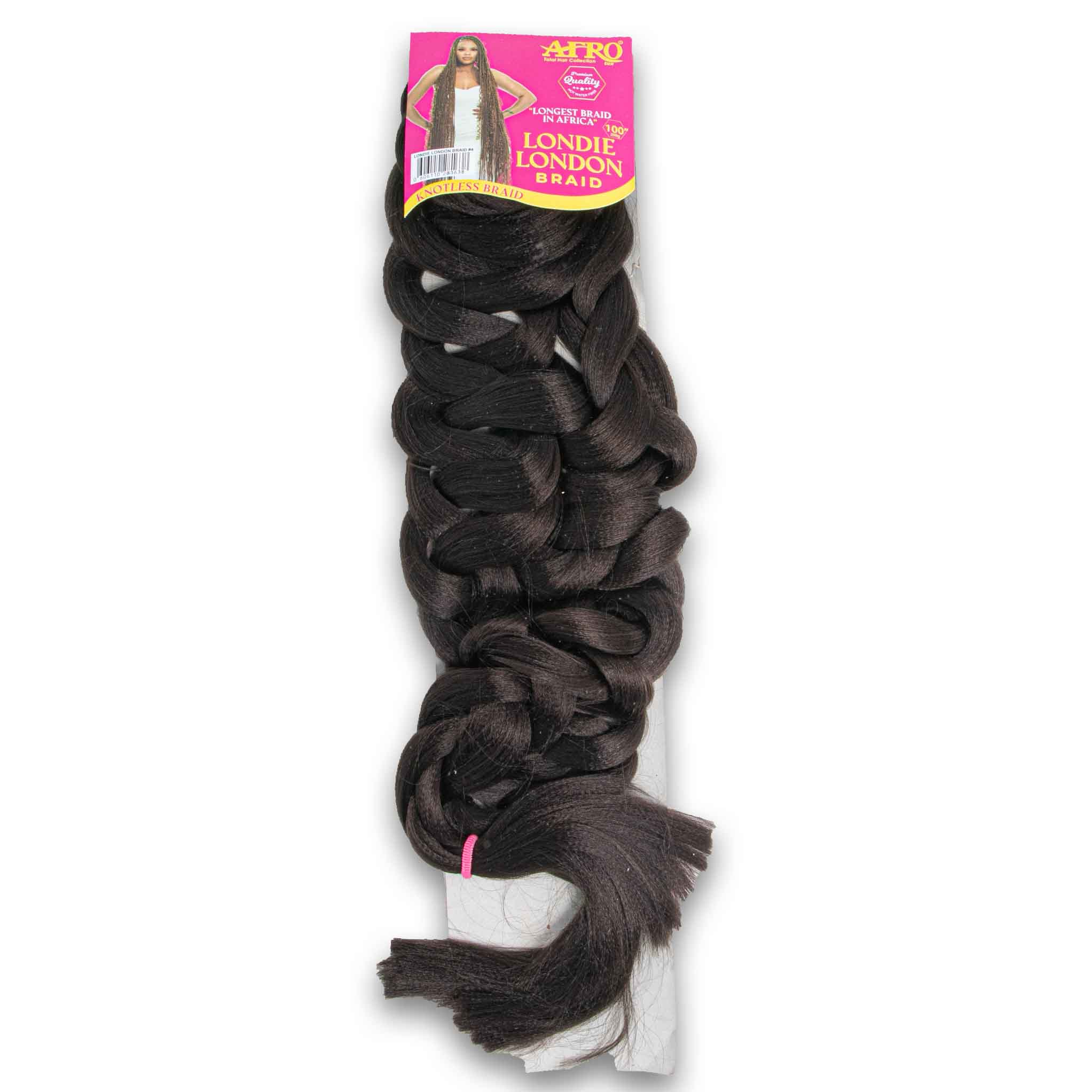 Hundred Braid Londie London Knotless Braid 100 Inch - Premium Hair Extensions ...