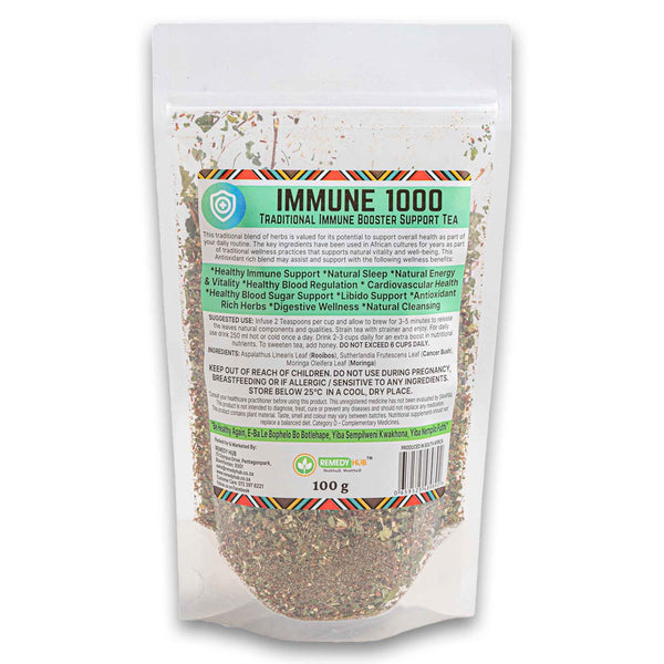 Remedy Hub, Immune 1000 Traditional Booster & Remedy Tea 100g - Cosmetic Connection