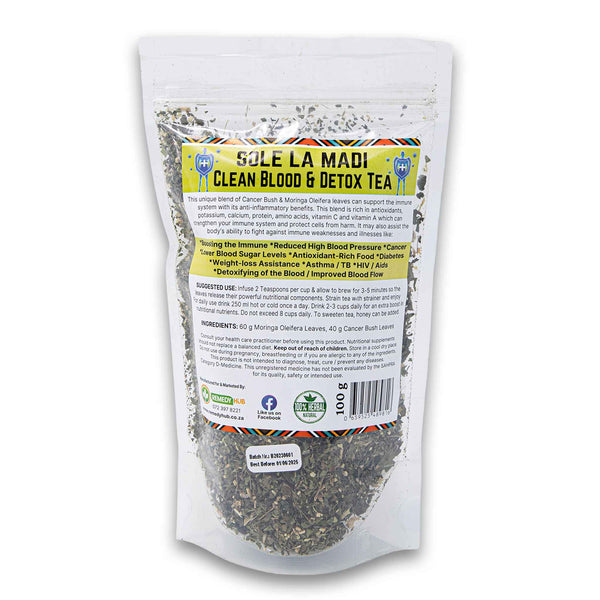 Remedy Hub, Sole La Madi Herbal Tea Leaves 100g - Cosmetic Connection
