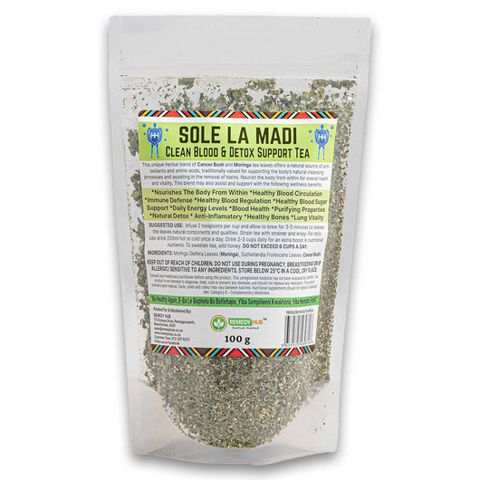 Remedy Hub, Sole La Madi Clean Blood & Detox Tea 100g - Cosmetic Connection