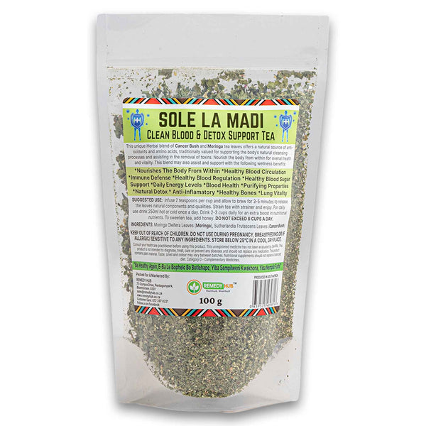 Remedy Hub, Sole La Madi Clean Blood & Detox Tea 100g - Cosmetic Connection