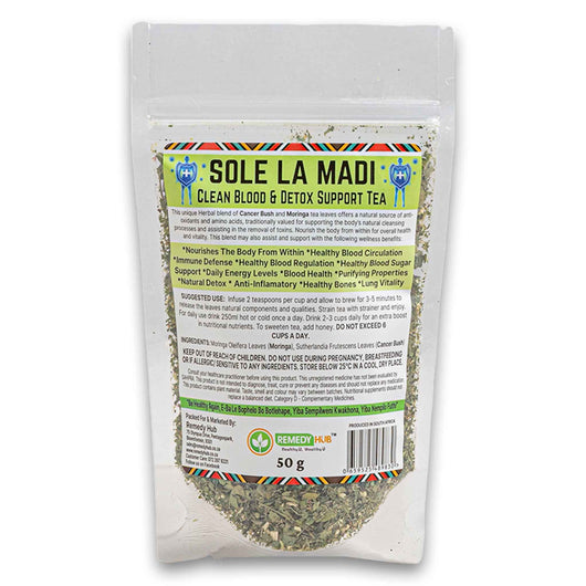 Remedy Hub, Sole La Madi Clean Blood & Detox Tea 50g - Cosmetic Connection