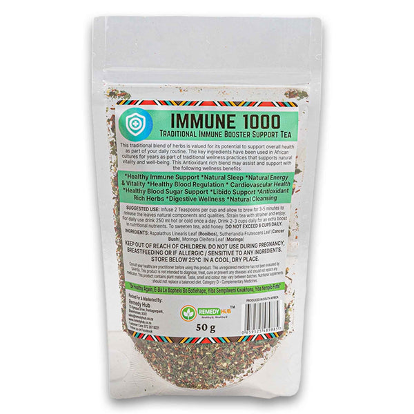 Remedy Hub, Immune 1000 Traditional Booster & Remedy Tea 50g - Cosmetic Connection