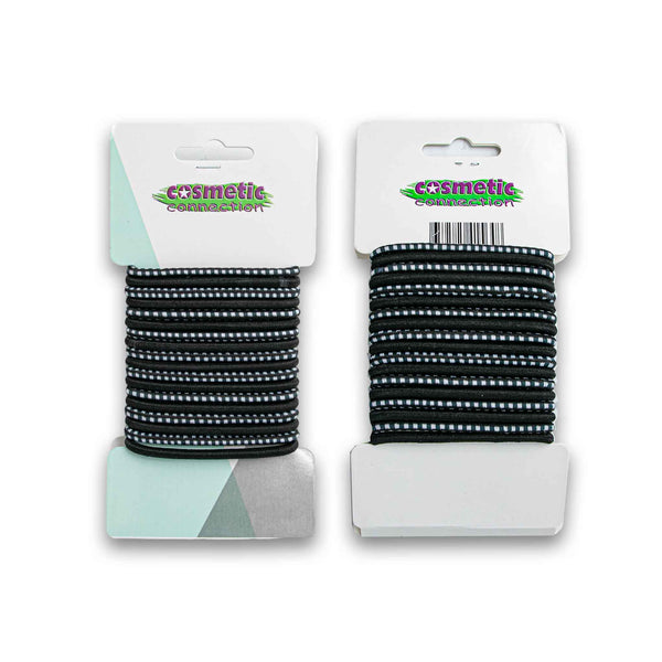 Cosmetic Connection, Hair Elastic Ring Tie 36 Pack with 2 Assorted Colours - Cosmetic Connection