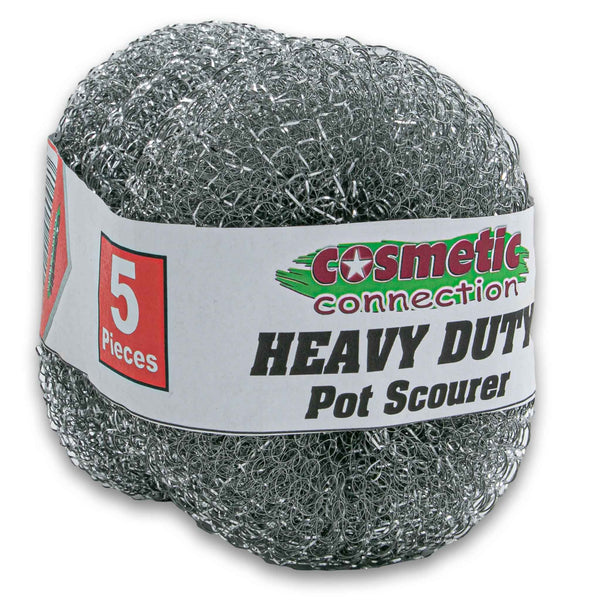 Cosmetic Connection, Heavy Duty Pot Scourer for Pots and Pans 5 Piece - Cosmetic Connection