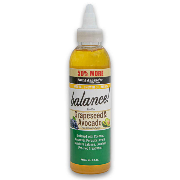 Aunt Jackie's, Balance 177ml - Grapeseed & Avocado - Cosmetic Connection