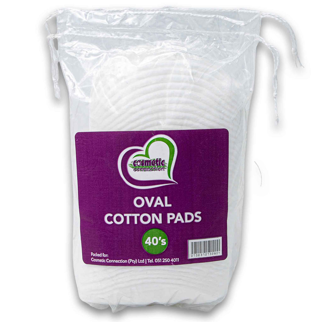 Oval Cotton Pads 40 Pack Cosmetic Connection
