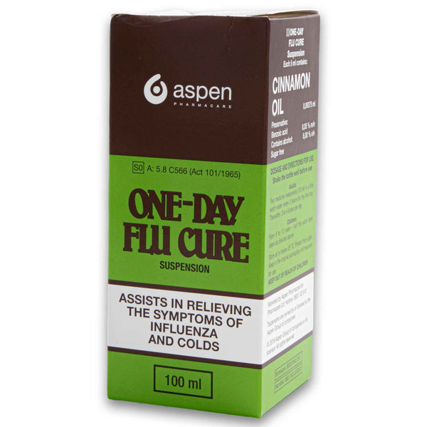 Aspen Pharmacare, One-day Flu Cure Suspension 100ml - Cosmetic Connection