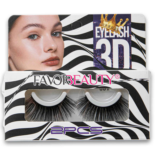 Favor Beauty, Double 3D Eyelashes 001 Assorted Size - Cosmetic Connection